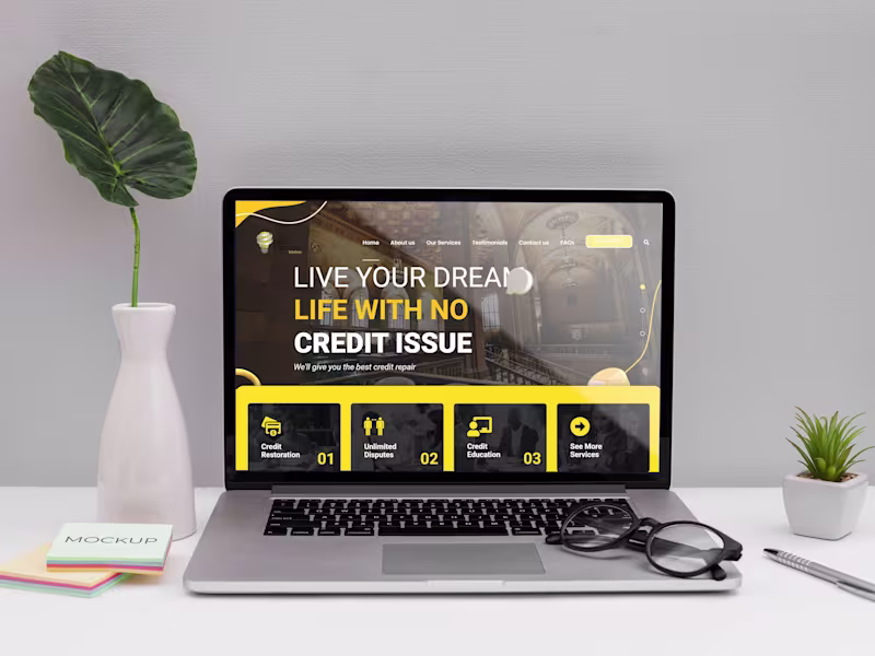 Cover image for You Will Get A Credit Repair Website & Consultant Website. 