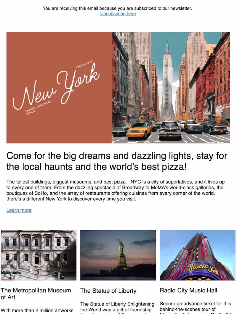 Cover image for Newsletter Email Template Creation