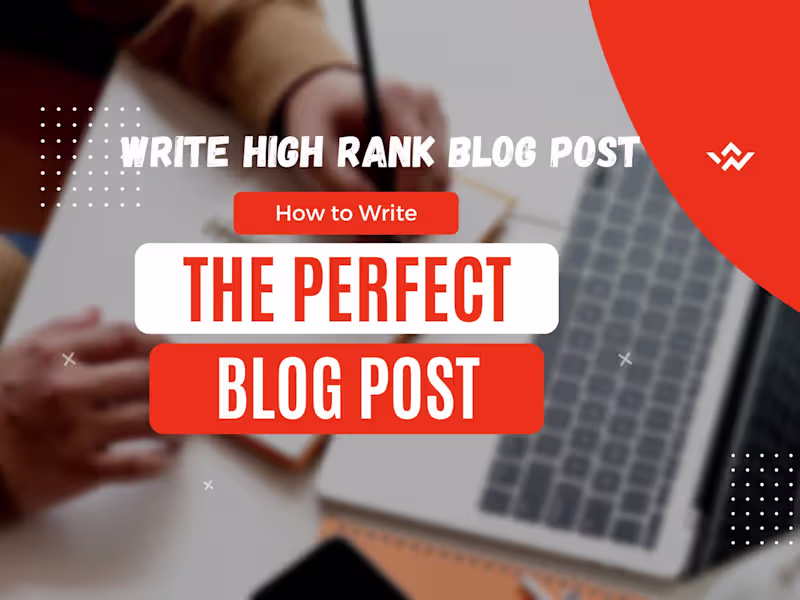 Cover image for write high-ranking SEO blog posts articles boost Google ranking