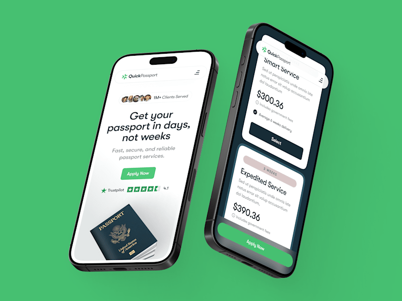Cover image for Branding & Web Design for Passport Services