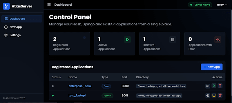 Cover image for AtlasServerCore - Local Deployment Platform for App Management