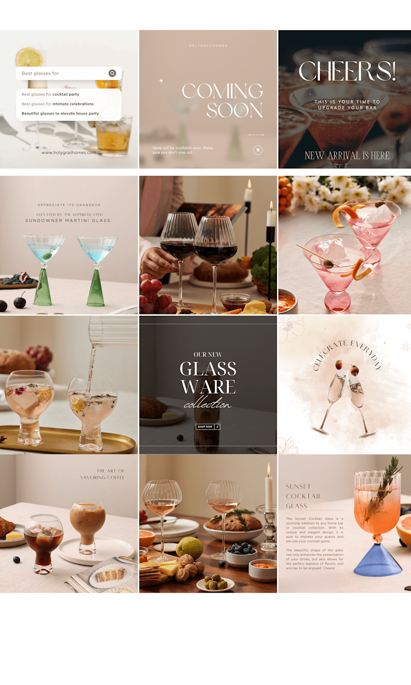 Cover image for Instagram Grid : Female-Led Home Decor Business