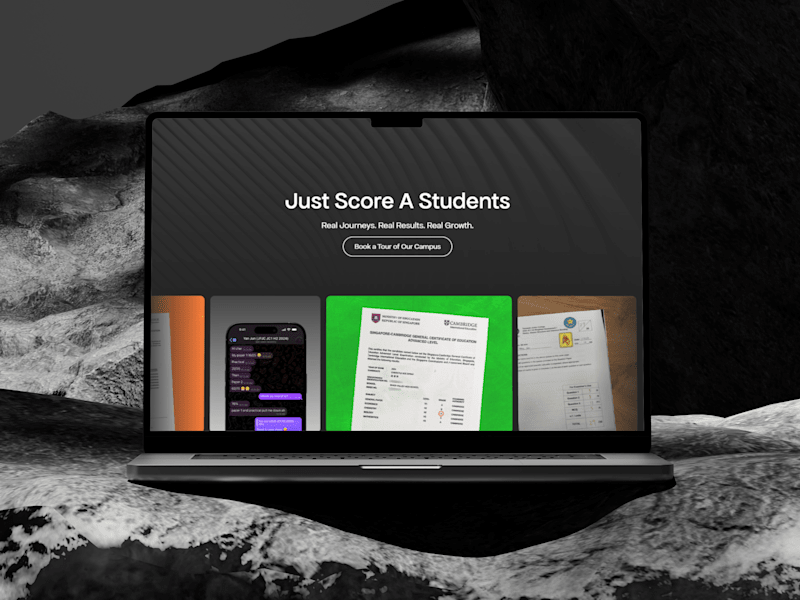 Cover image for Designed Modern Website for Just Score A