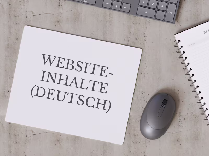 Cover image for Website-Texte & Seiteninhalte (Deutsch)