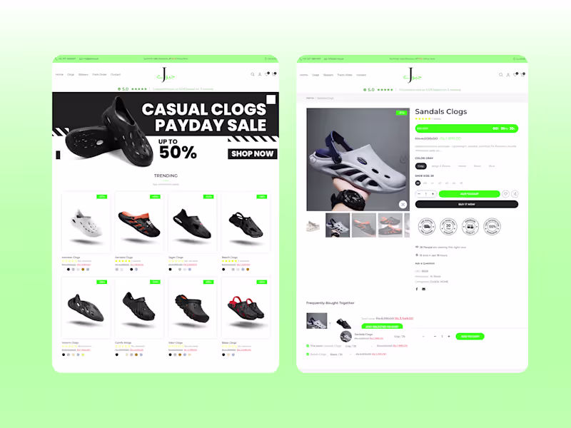 Cover image for Jeevay.pk: Shopify Store for Crocs & Slippers That Sell