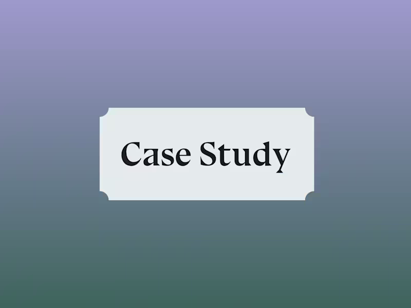 Cover image for Case Study / Customer Proof