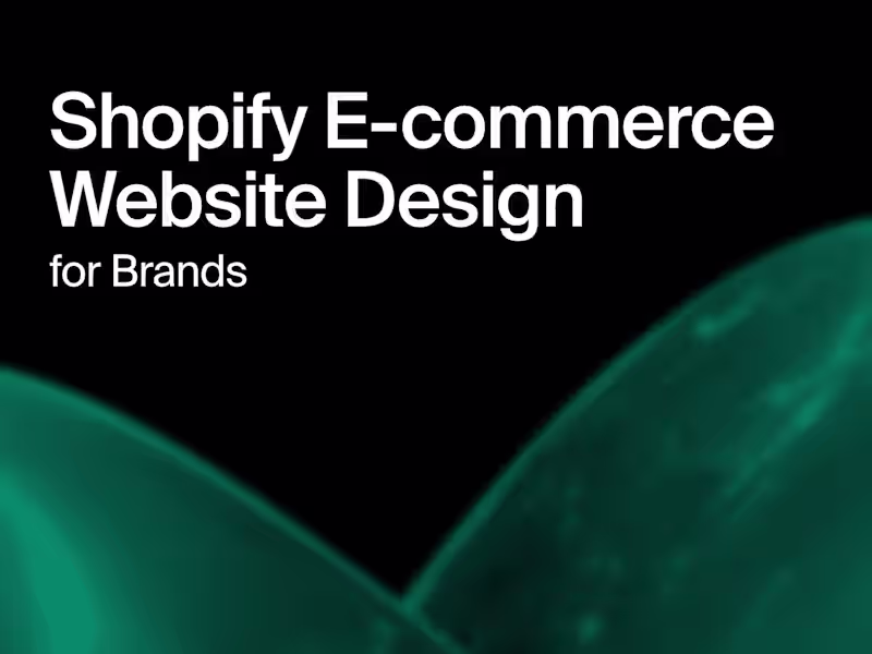 Cover image for Shopify Website Design & Development – Stores Built to Sell