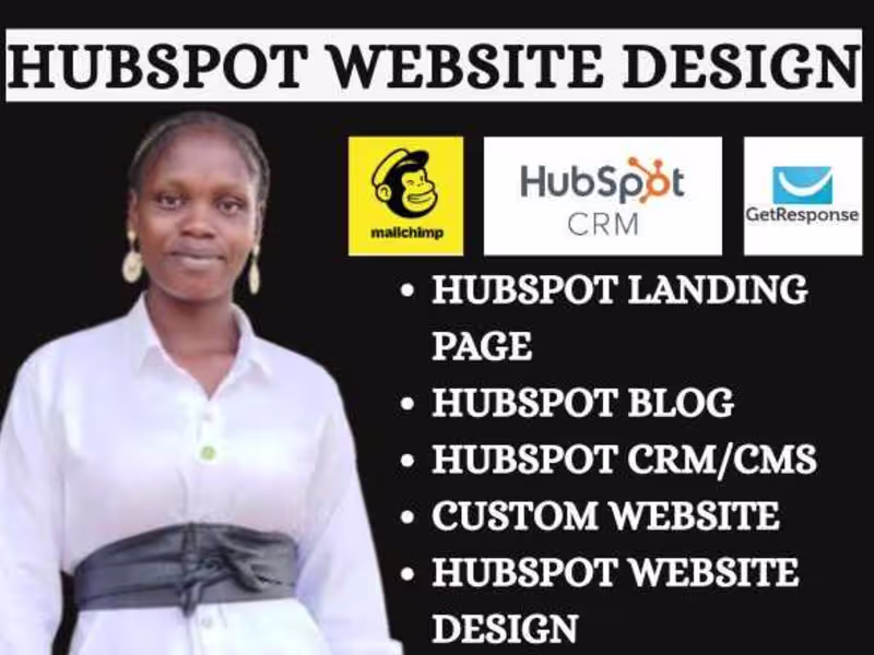 Cover image for I`ll build hupspot cms website or hubspot landing page blog crm