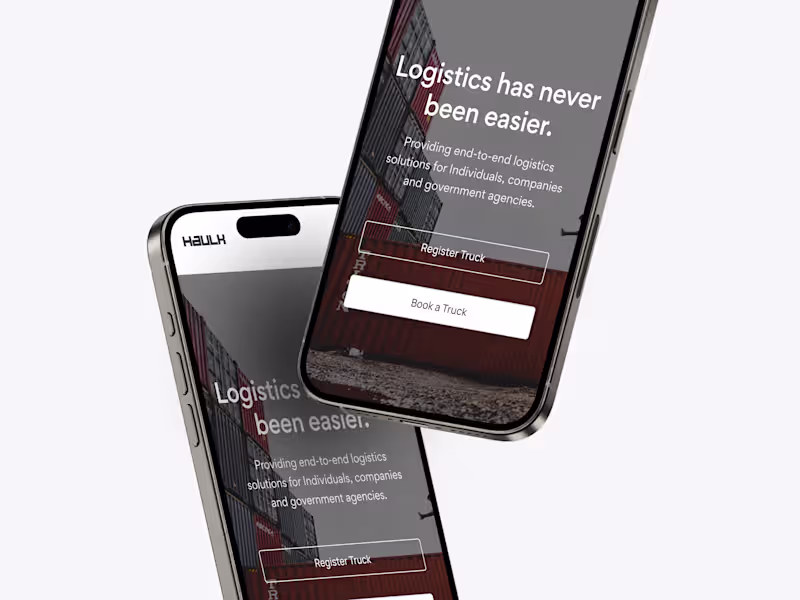 Cover image for Haulk - Logistics and Courier Platform