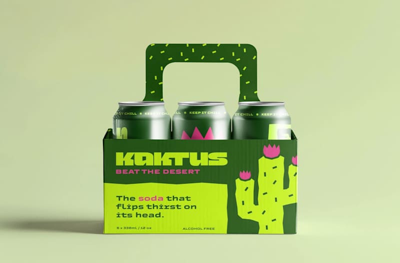 Cover image for Kactus Soda - Branding & Packaging Design
