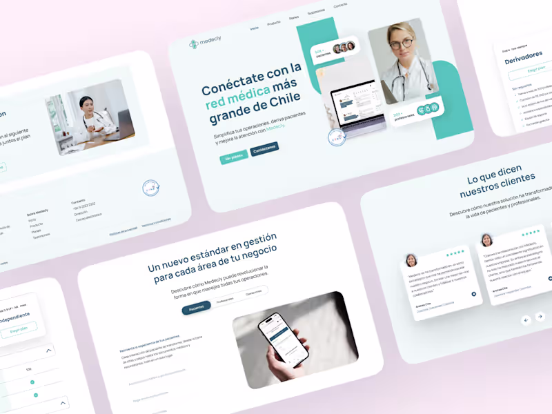 Cover image for Medecly Landing Page Redesign