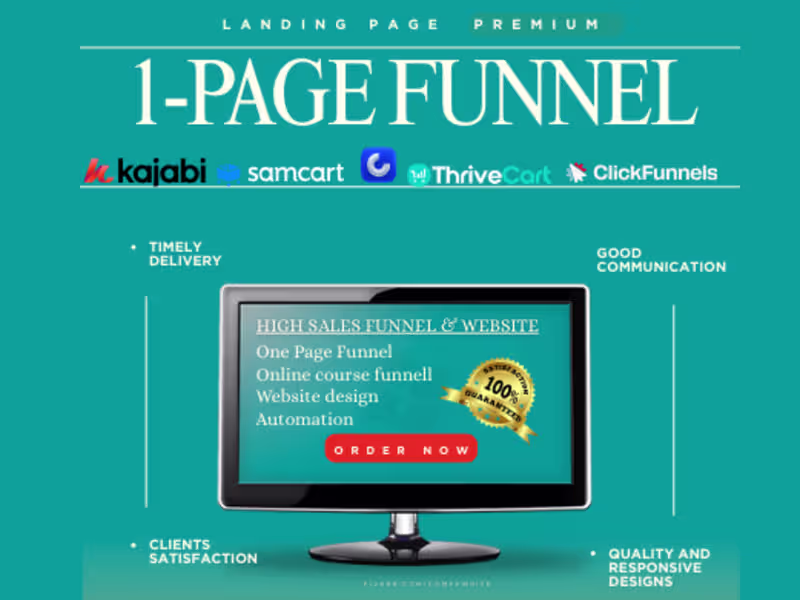 Cover image for Kajabi Website, Wordpress website, Squarespace Website