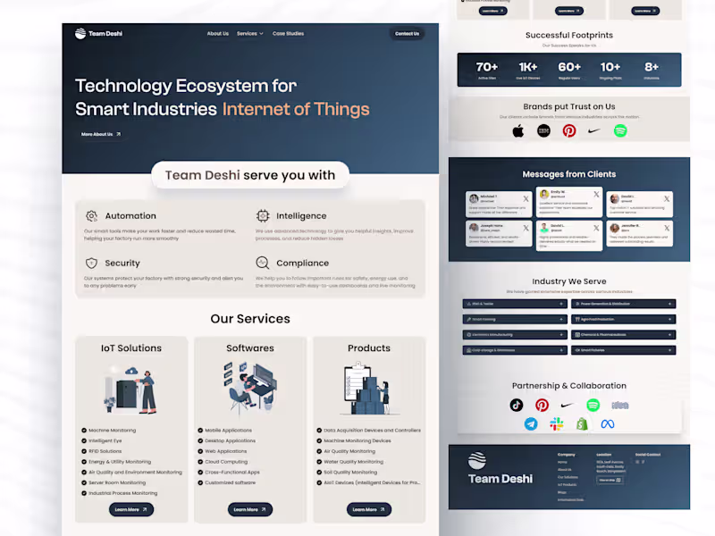 Cover image for SaaS Company Landing Page