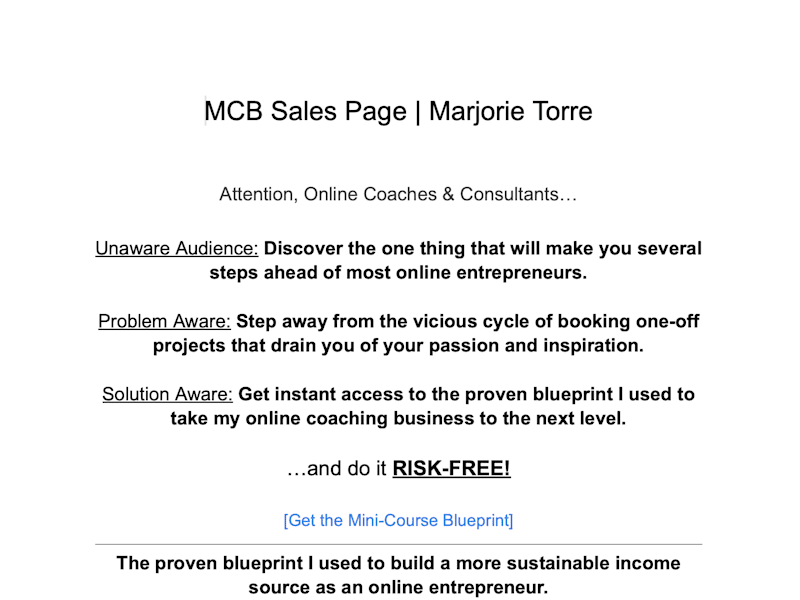 Cover image for MCB Sales Page