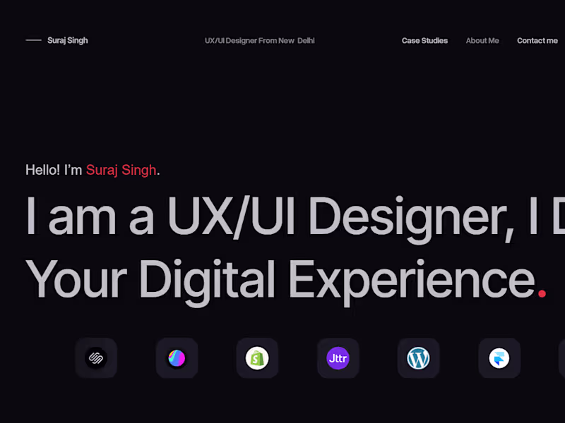 Cover image for Minimalist Portfolio Website Re-design