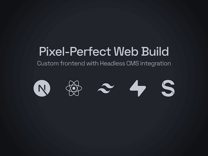 Cover image for Pixel-Perfect Website Build with Headless CMS Integration