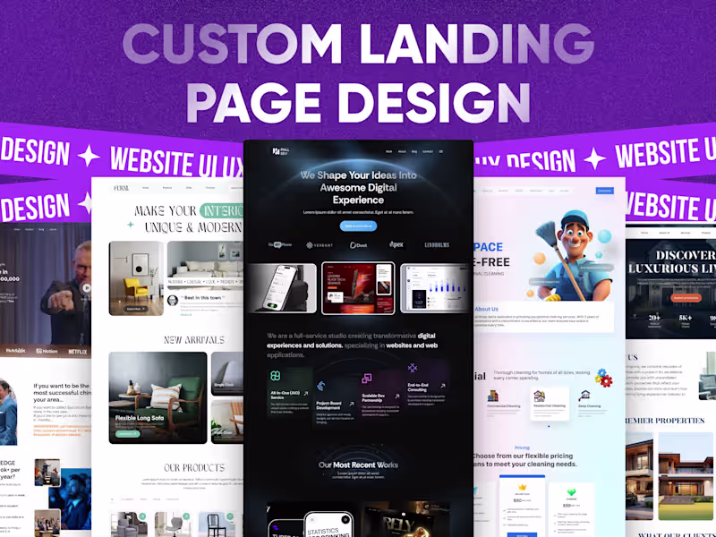 Cover image for Custom Figma Landing Page Design