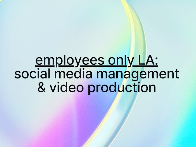 Cover image for Employees Only LA