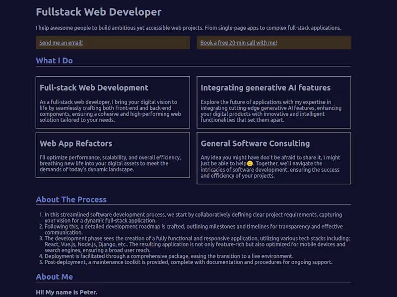 Cover image for Personal Website