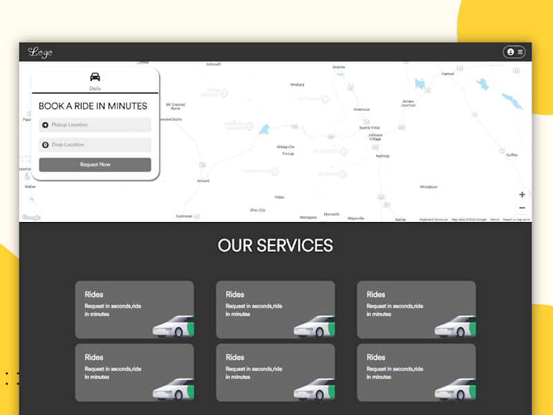 Cover image for Taxi Booking Web and Mobile Application (Uber, Rideshare, OLA)