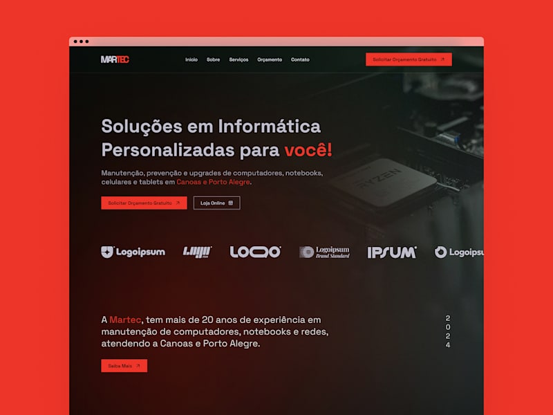 Cover image for MARTEC - Landing Page