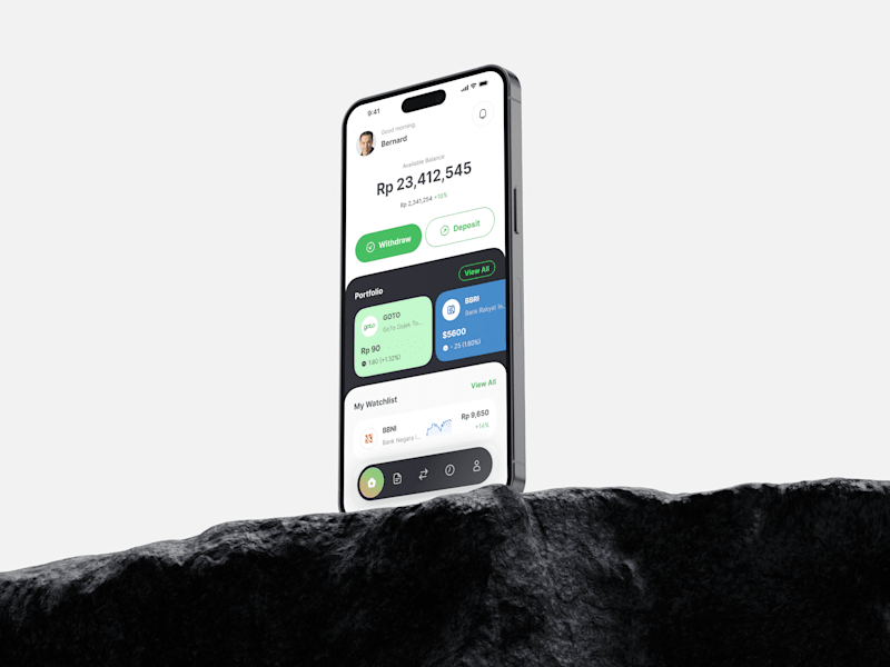 Cover image for Stock Exchange Mobile App - UI Design Exploration