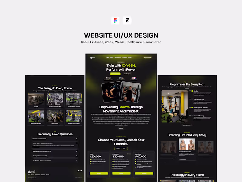 Cover image for Website UI UX Design
