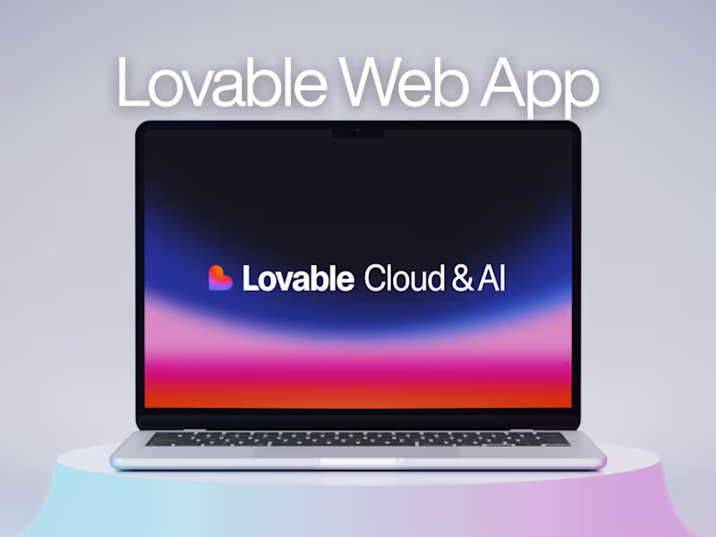 Cover image for Lovable Web App Development