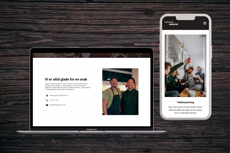 Cover image for Web and Mobile Design for a Café