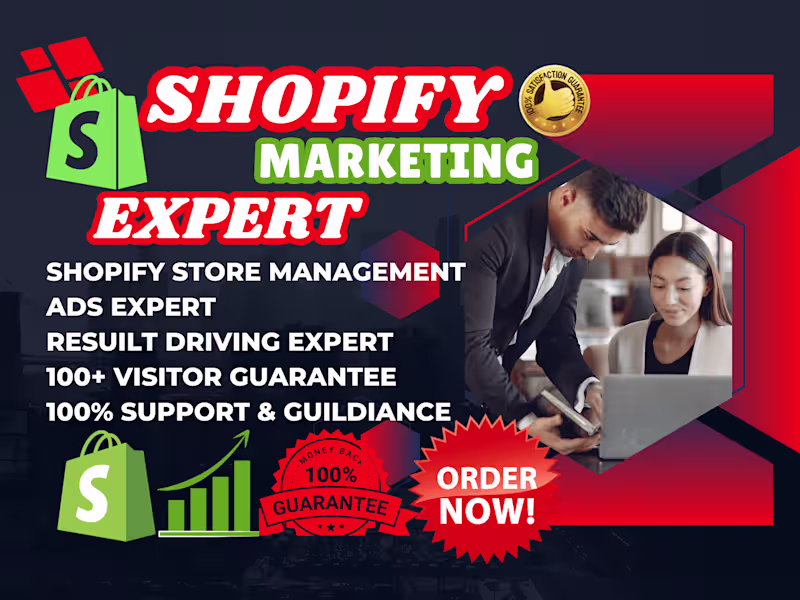 Cover image for i will do shopify marketing promotion to boost traffic and sales