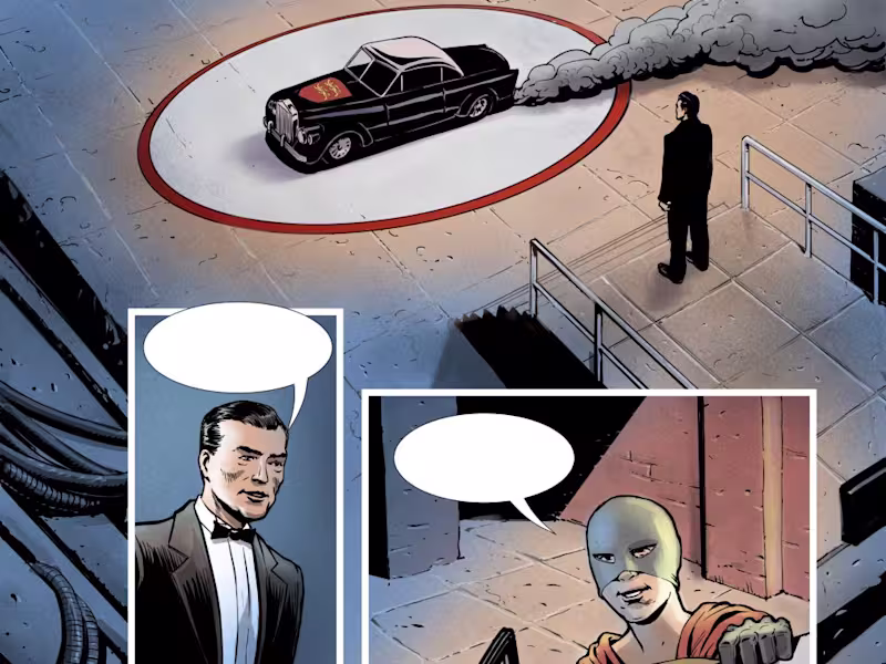 Cover image for A coloured Comic Book Page