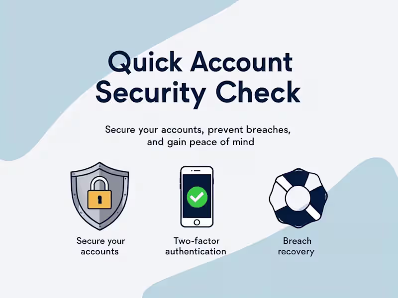 Cover image for Essential Account Protection Check