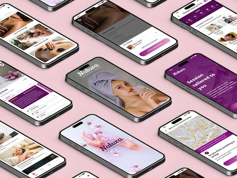 Cover image for Natura Mobile App UI Template Design