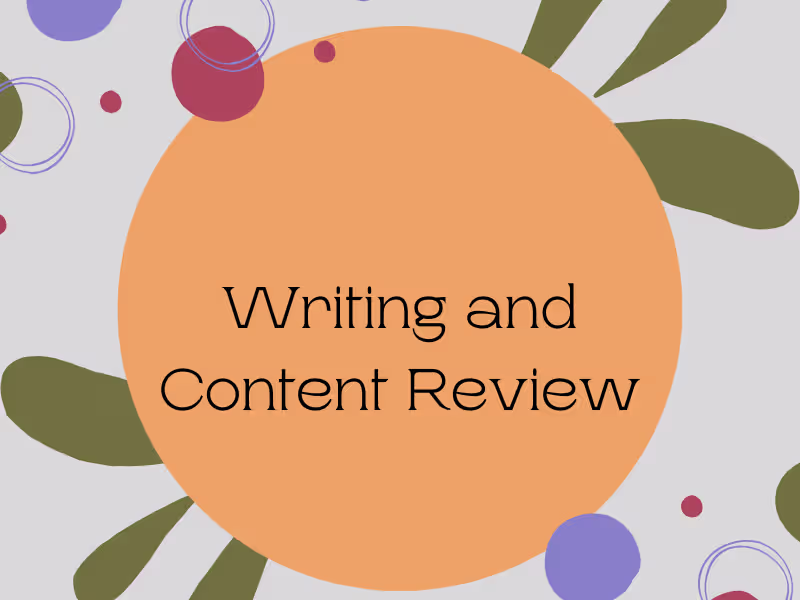Cover image for Beta Reading/Feedback Review Content, Creative and Business 