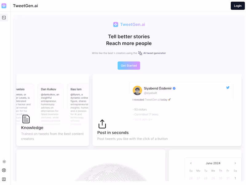 Cover image for Tweetgen.ai - AI-Driven Tweet Crafting Tool