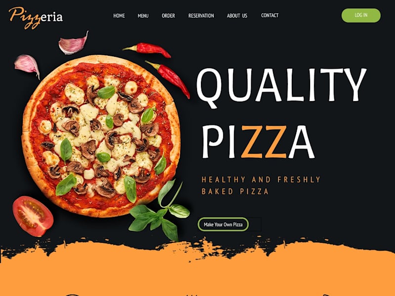 Cover image for pizzeria :web deisgn