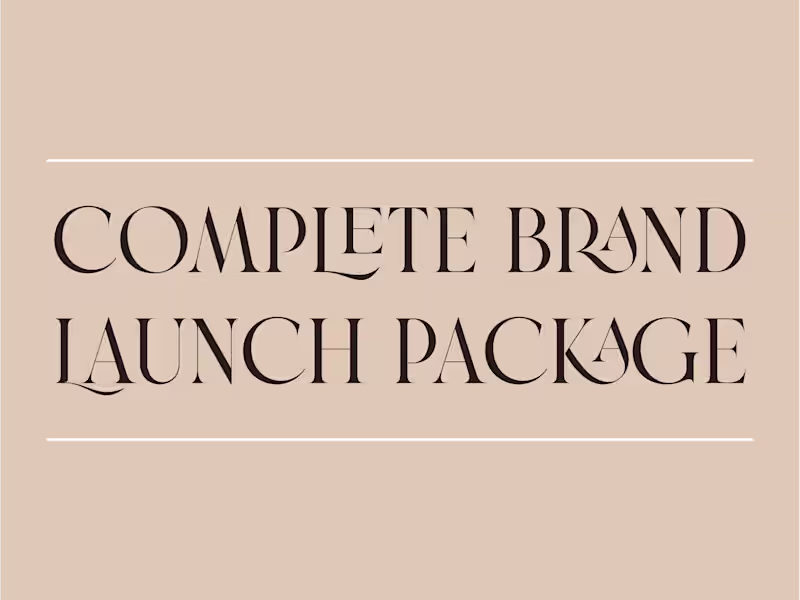 Cover image for Complete Brand Launch Package
