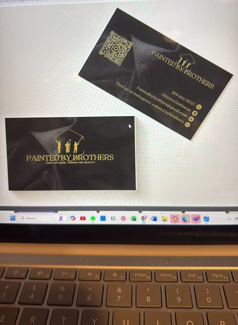 Cover image for Logo type and business cards for paint company 