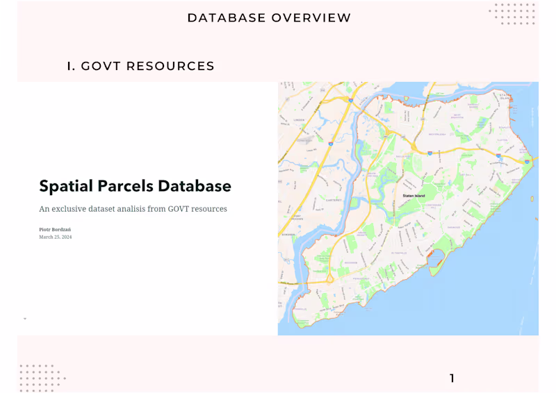 Cover image for Spatial Parcels Database