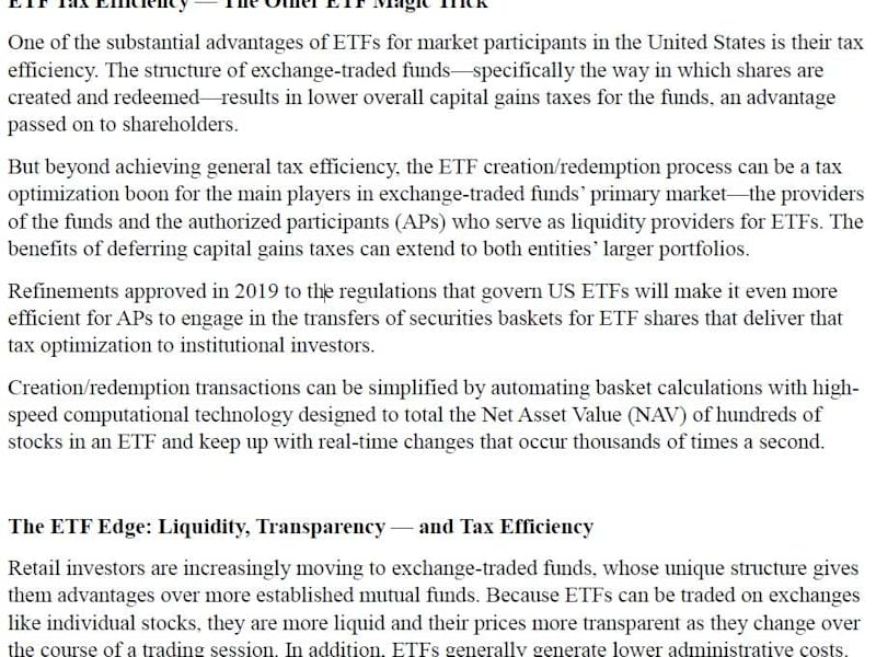 Cover image for ETF Tax Efficiency