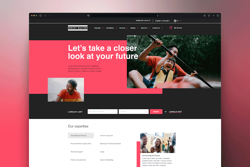 Cover image for Walter Roberts – Website redesign (UK)