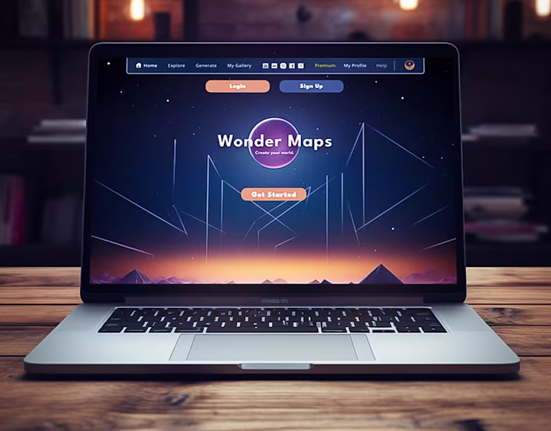 Cover image for Website Concept - Wonder Maps :: UI/UX