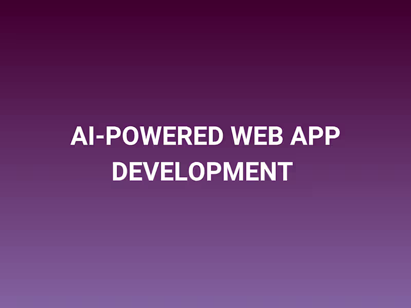 Cover image for AI-Powered Web App Development (MVPs & Custom Builds)