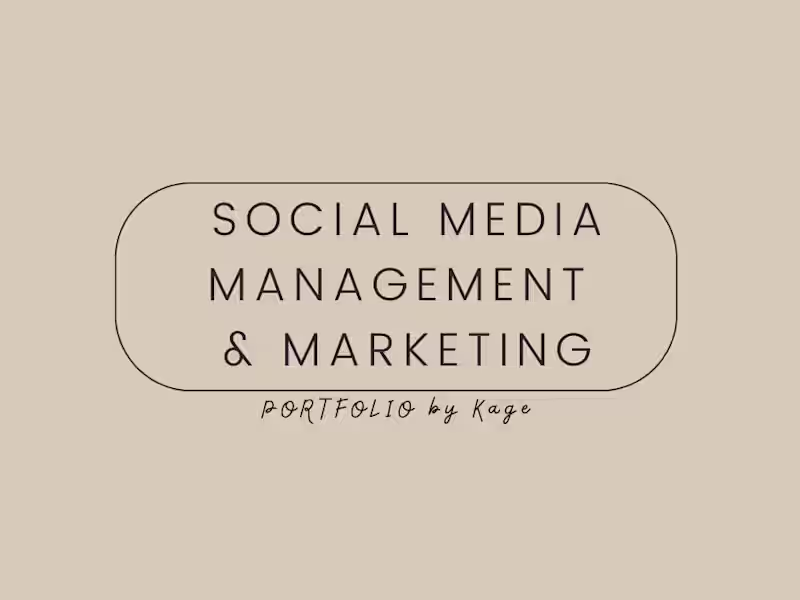 Cover image for Social Media Management & Marketing Portfolio