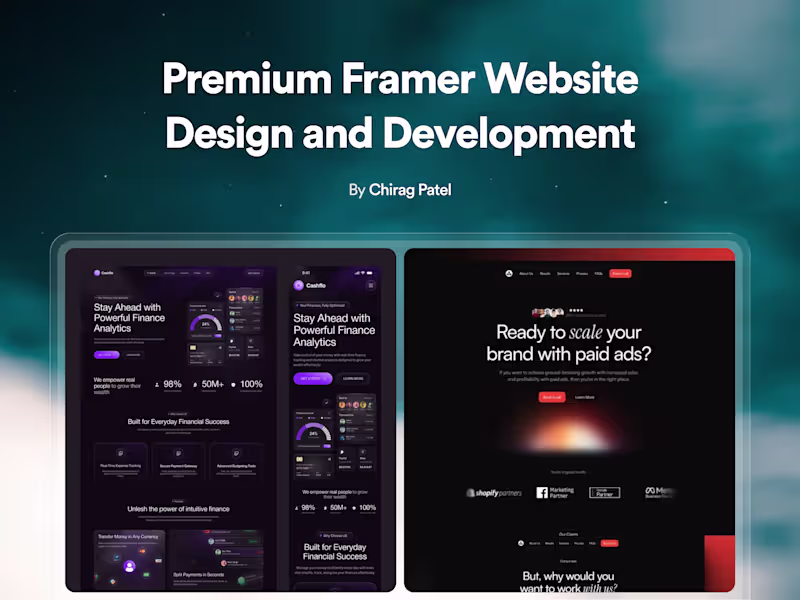 Cover image for Premium Framer Website Design and Development