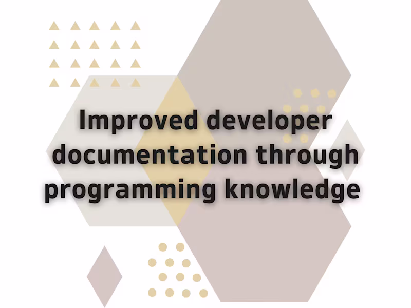 Cover image for Improved developer documentation through programming knowledge