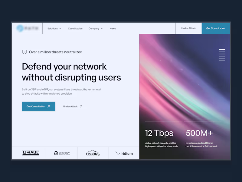 Cover image for Cybersecurity website hero concept This concept was designed...