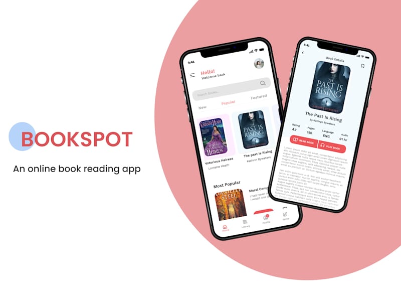 Cover image for ONLINE BOOK READING APP on Behance