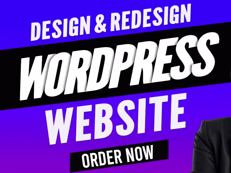 Cover image for Build responsive professional wordpress website design