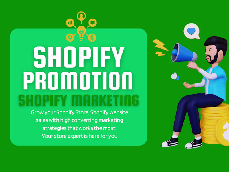 Cover image for Do Complete Shopify Promotion, Shopify Marketing, Shopify Sales.